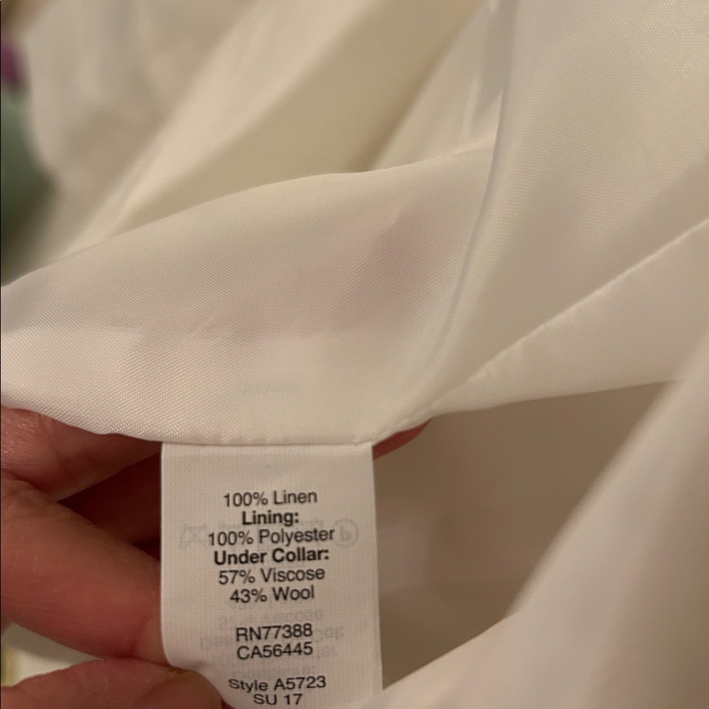 J. Crew Women's White Linen Blazer - Picture 13 of 16